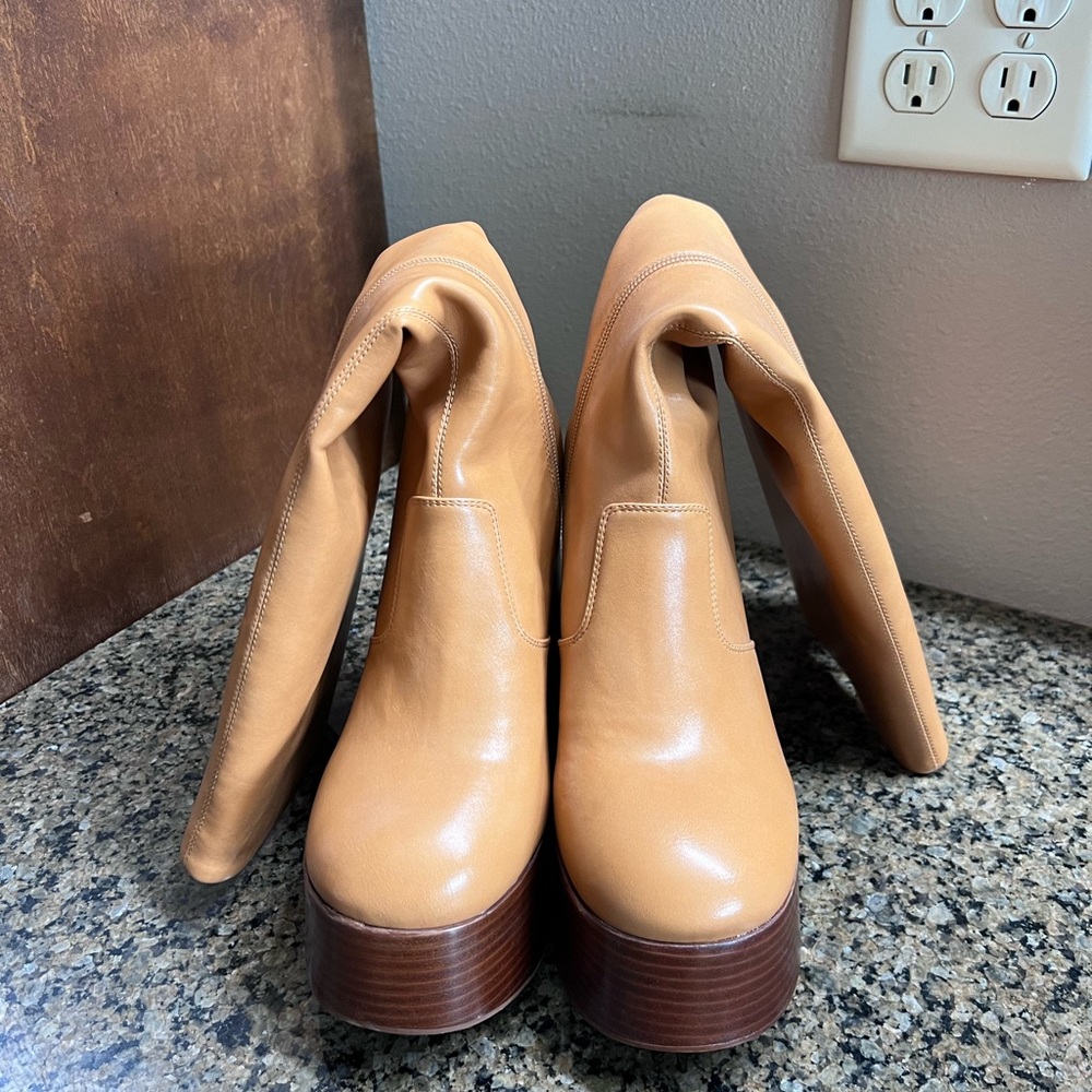 Jeffrey Campbell tan boots